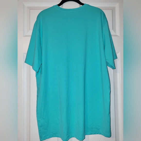 IBKUL Men's Cool Feel T Shirt Size Large NWT UPF 50 Aqua Blue - Picture 2 of 10